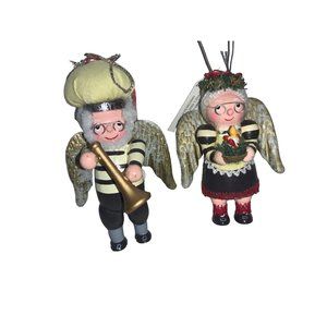 Hershey’s Elf Ornaments- Elves with wings 2001 set of two